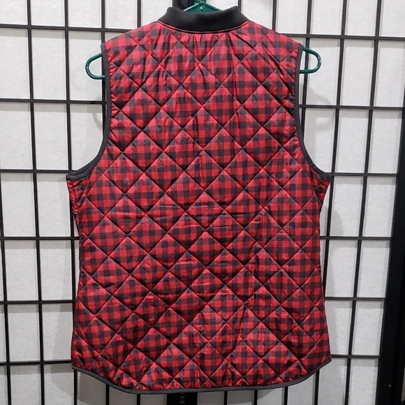 Old Navy Buffalo Plaid Zip Up Vest - Picture 3 of 4